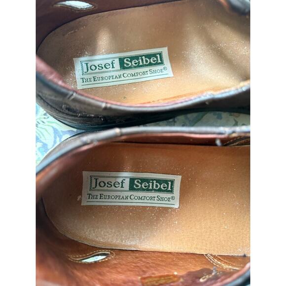 Josef Seibel Men’s Brown Leather Fisherman Sandals EU 47 US 13 Comfort Casual - Picture 3 of 5